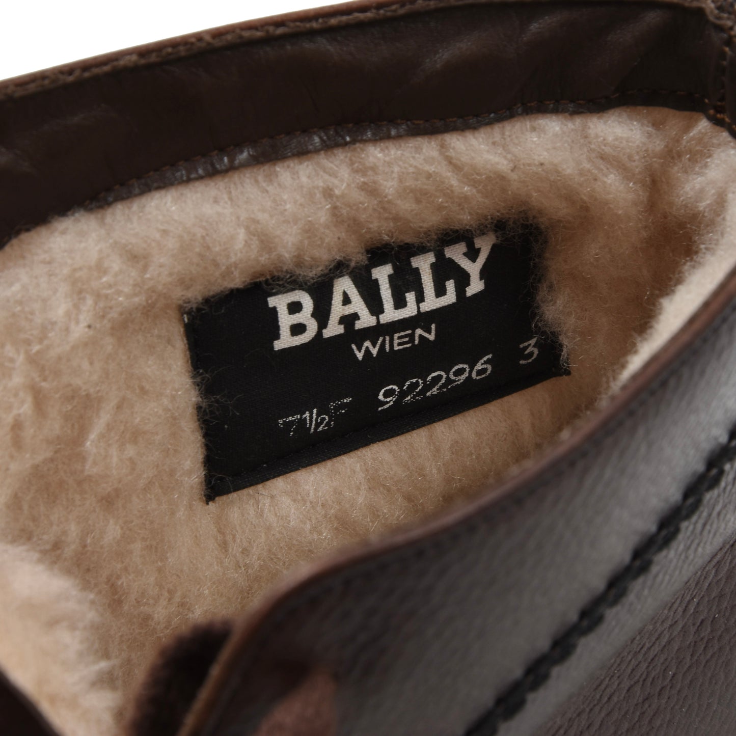 Bally Wien Wool-Lined Boots Size 7 1/2F - Brown