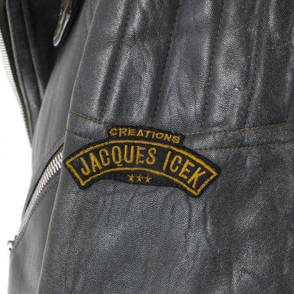 Jacques Icek Vintage Leather Jacket - Black