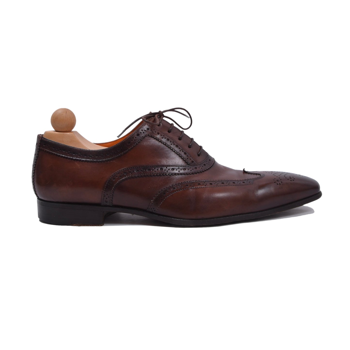 Santoni Lederschuhe, Größe 8 1/2 - Braun