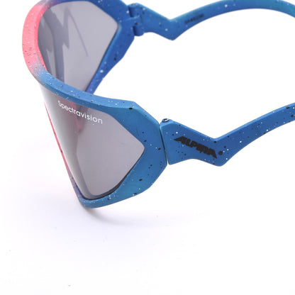 Alpina Dogleg Vintage Cycling Sunglasses - Blue/Pink