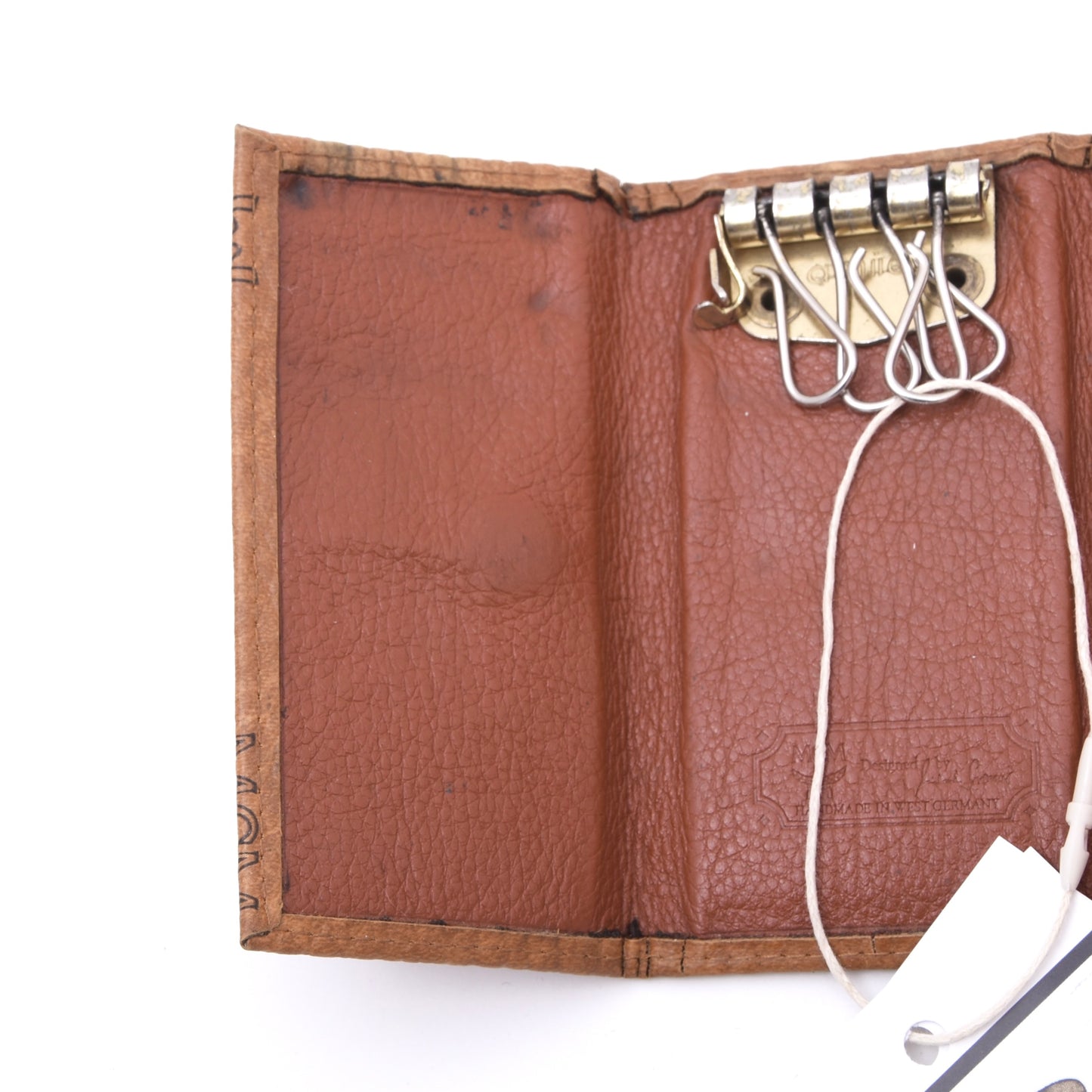 Vintage MCM Leder Schlüsseletui - Hellbraun