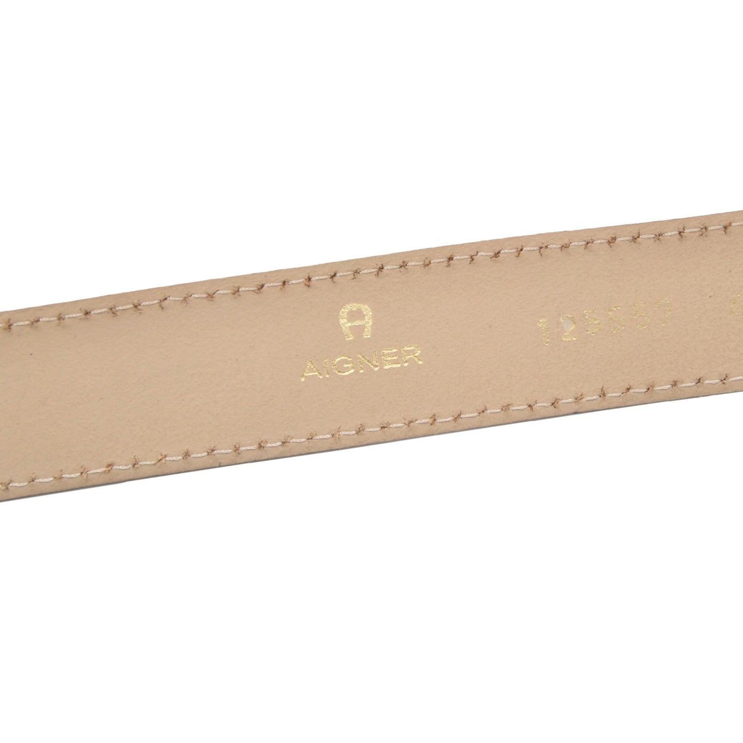 Etienne Aigner Leather Belt Size 95/34 ca. 98.5cm - Tan