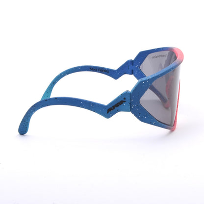 Alpina Dogleg Vintage Cycling Sunglasses - Blue/Pink