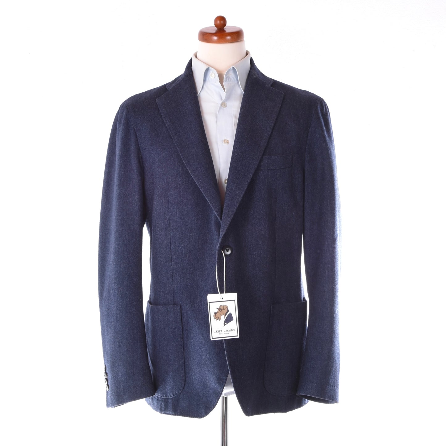 Azzura Wool-Blend Jacket Size 56 Chest ca. 57cm - Blue