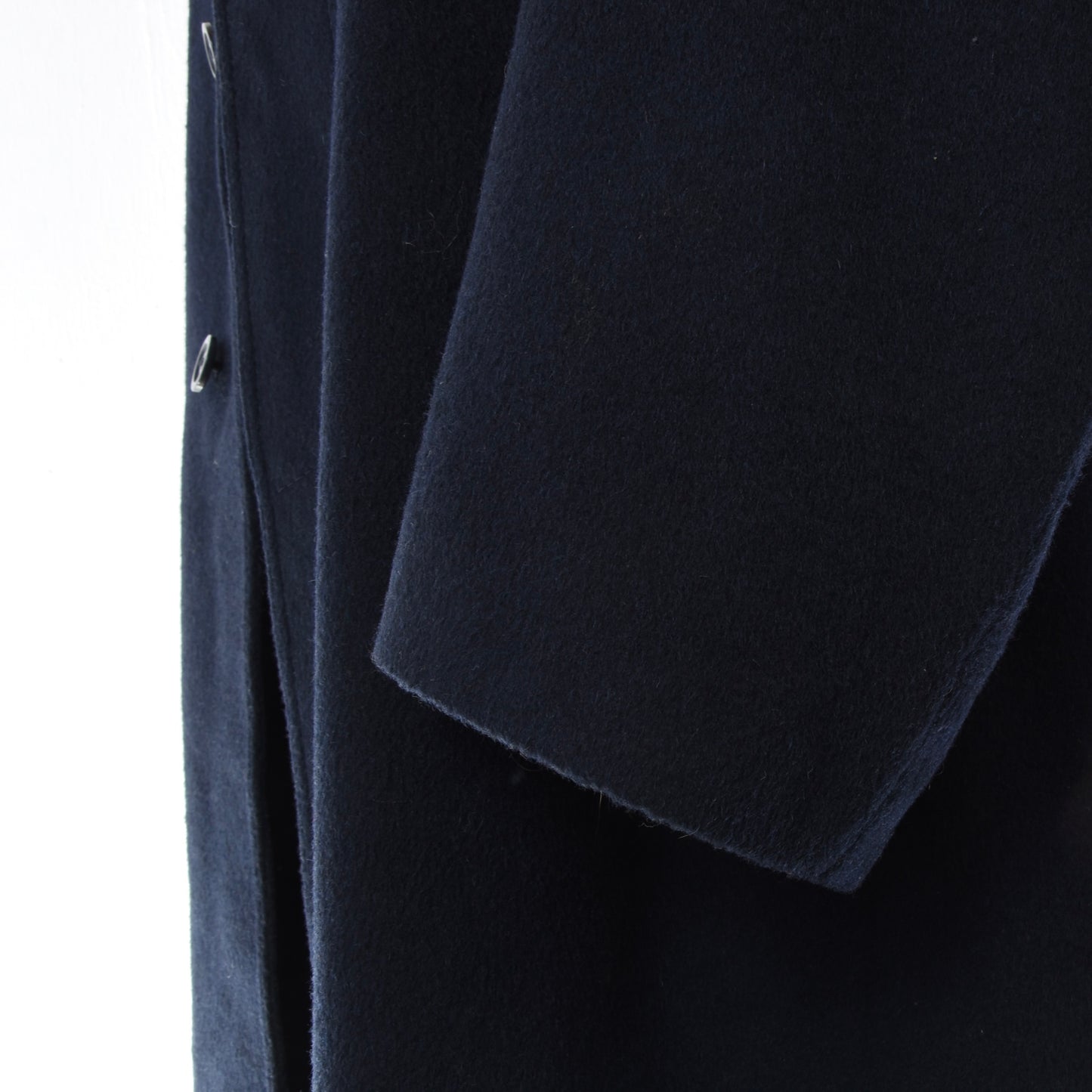 Vintage M. Hopfgartner Wool Overcoat Chest ca. 64cm - Navy Blue