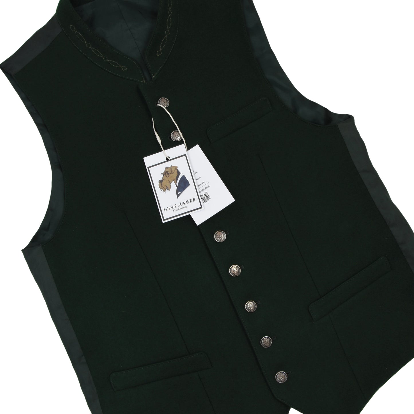 Allwerk Wollgilet Größe 44 - Grün