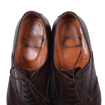 Santoni Lederschuhe, Größe 8 1/2 - Braun
