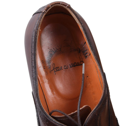 Santoni Lederschuhe, Größe 8 1/2 - Braun
