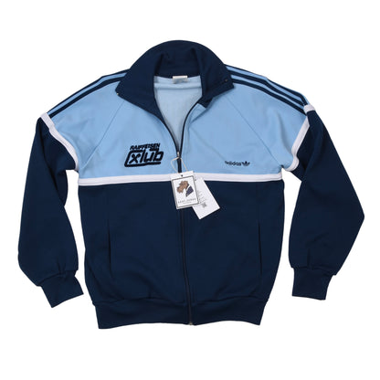 Vintage Adidas Trainingsjacke Größe 174 ca. 52cm - Blau/Marineblau