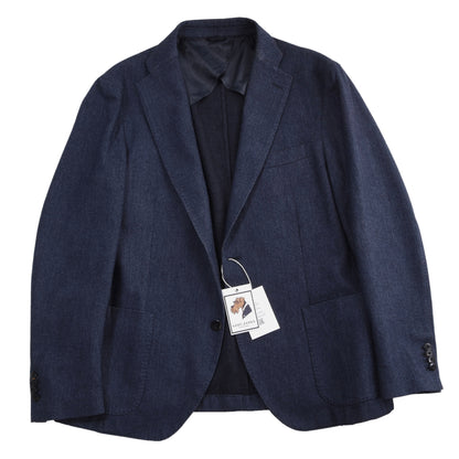 Azzura Wool-Blend Jacket Size 56 Chest ca. 57cm - Blue
