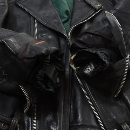 Jacques Icek Vintage Leather Jacket - Black