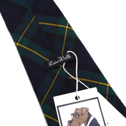 Vintage 100% Wolle Krawatte Breite: 11 cm – Gordon Tartan
