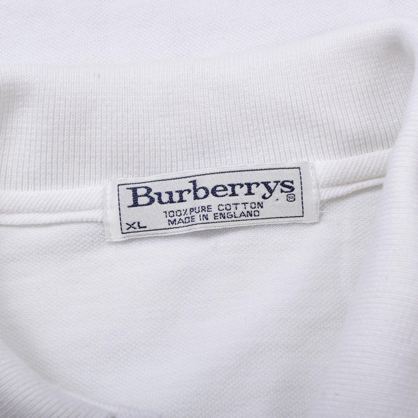 Vintage Burberrys &amp; Sunspel Poloshirts Größe XL ca. 56,5-60cm - Weiß/Navy