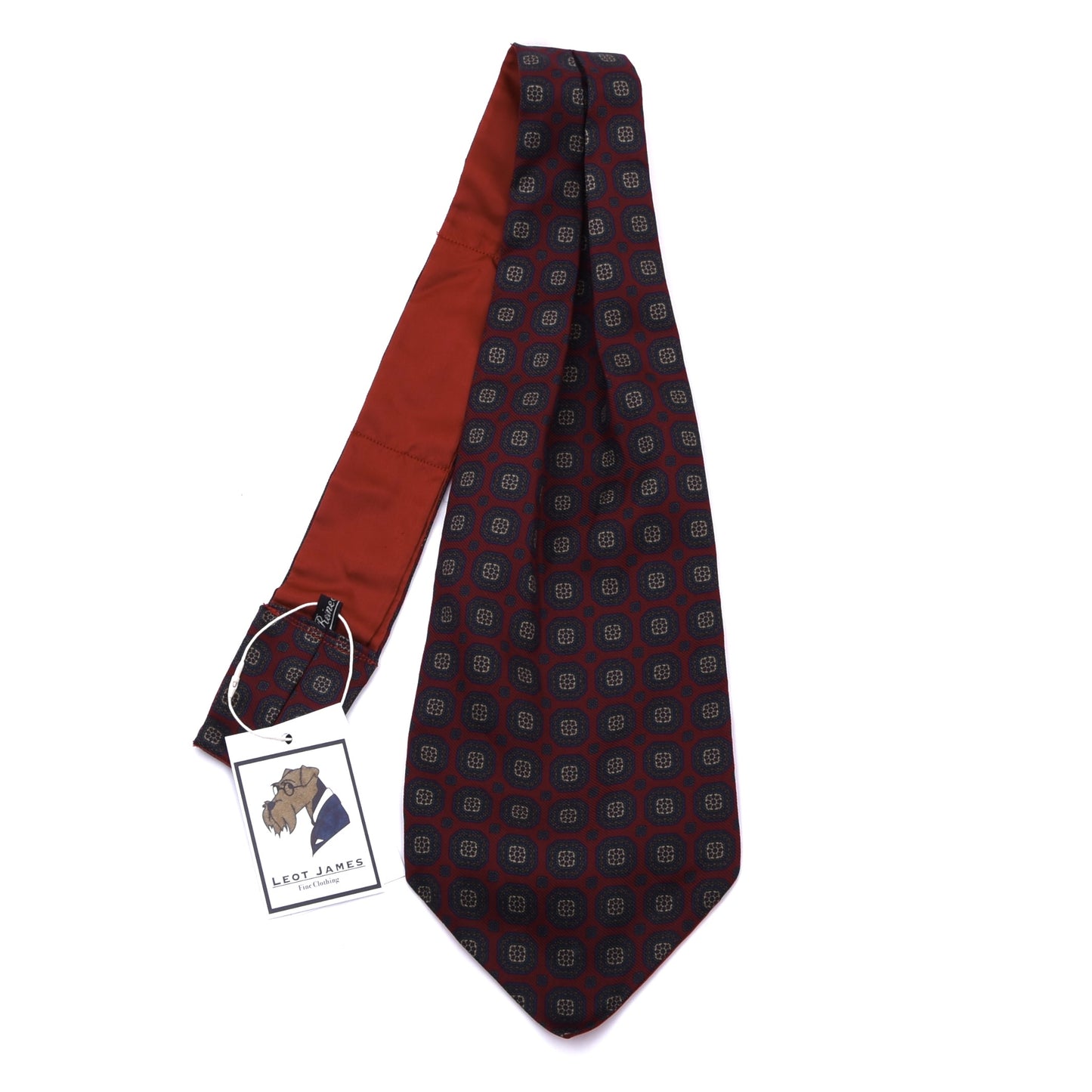 Klassisches Seiden-Ascot/Krawattentuch ca. 90,5 cm/15,5 cm – Bordeaux/Fein