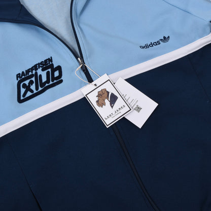 Vintage Adidas Trainingsjacke Größe 174 ca. 52cm - Blau/Marineblau