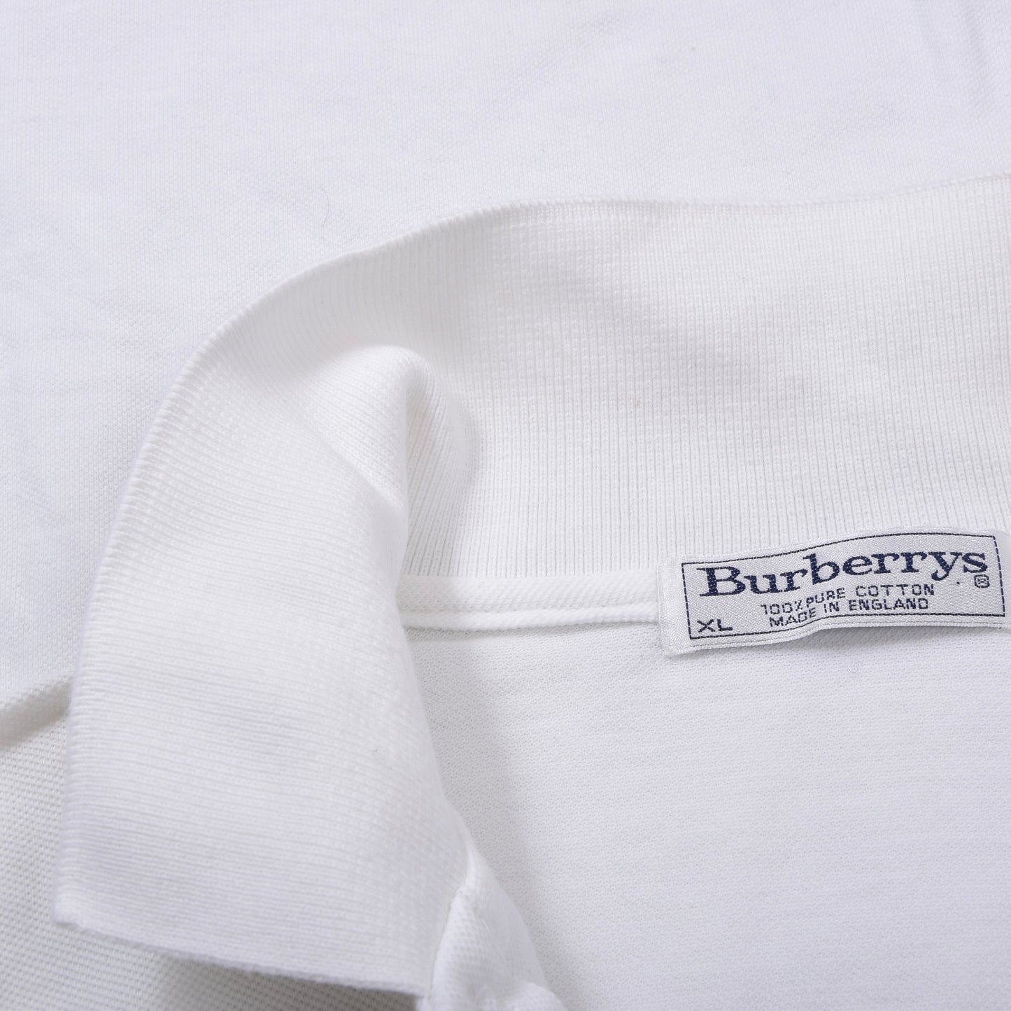 Vintage Burberrys &amp; Sunspel Poloshirts Größe XL ca. 56,5-60cm - Weiß/Navy