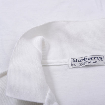 Vintage Burberrys &amp; Sunspel Poloshirts Größe XL ca. 56,5-60cm - Weiß/Navy