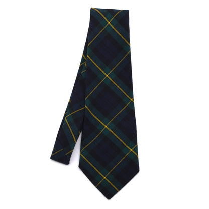 Vintage 100% Wolle Krawatte Breite: 11 cm – Gordon Tartan