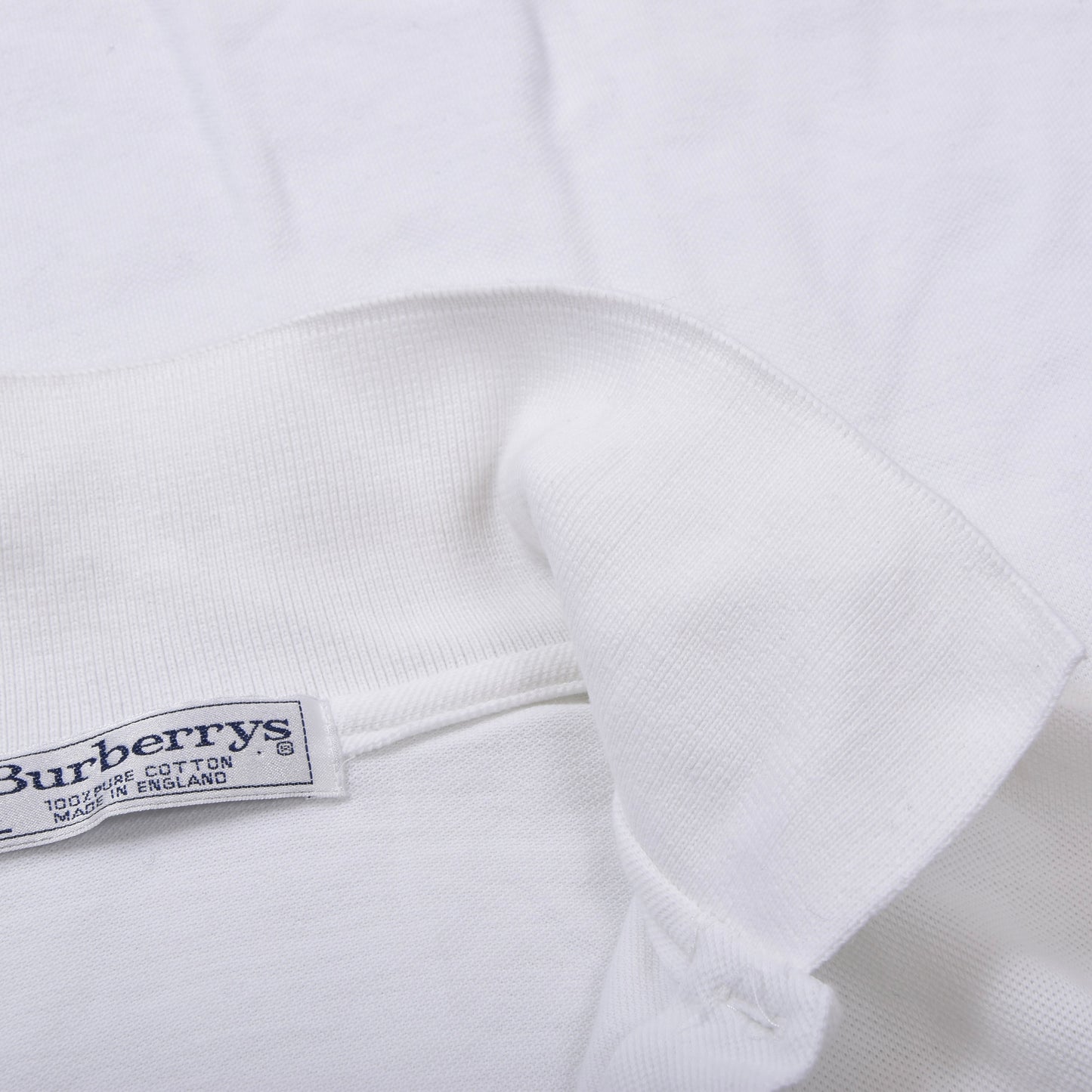 Vintage Burberrys &amp; Sunspel Poloshirts Größe XL ca. 56,5-60cm - Weiß/Navy