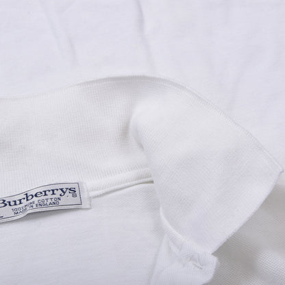 Vintage Burberrys &amp; Sunspel Poloshirts Größe XL ca. 56,5-60cm - Weiß/Navy