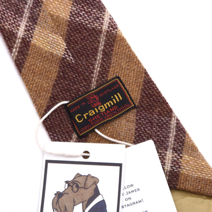 Vintage Craigmill Shetland Wolle Krawatte Made in Scotland – Plaid