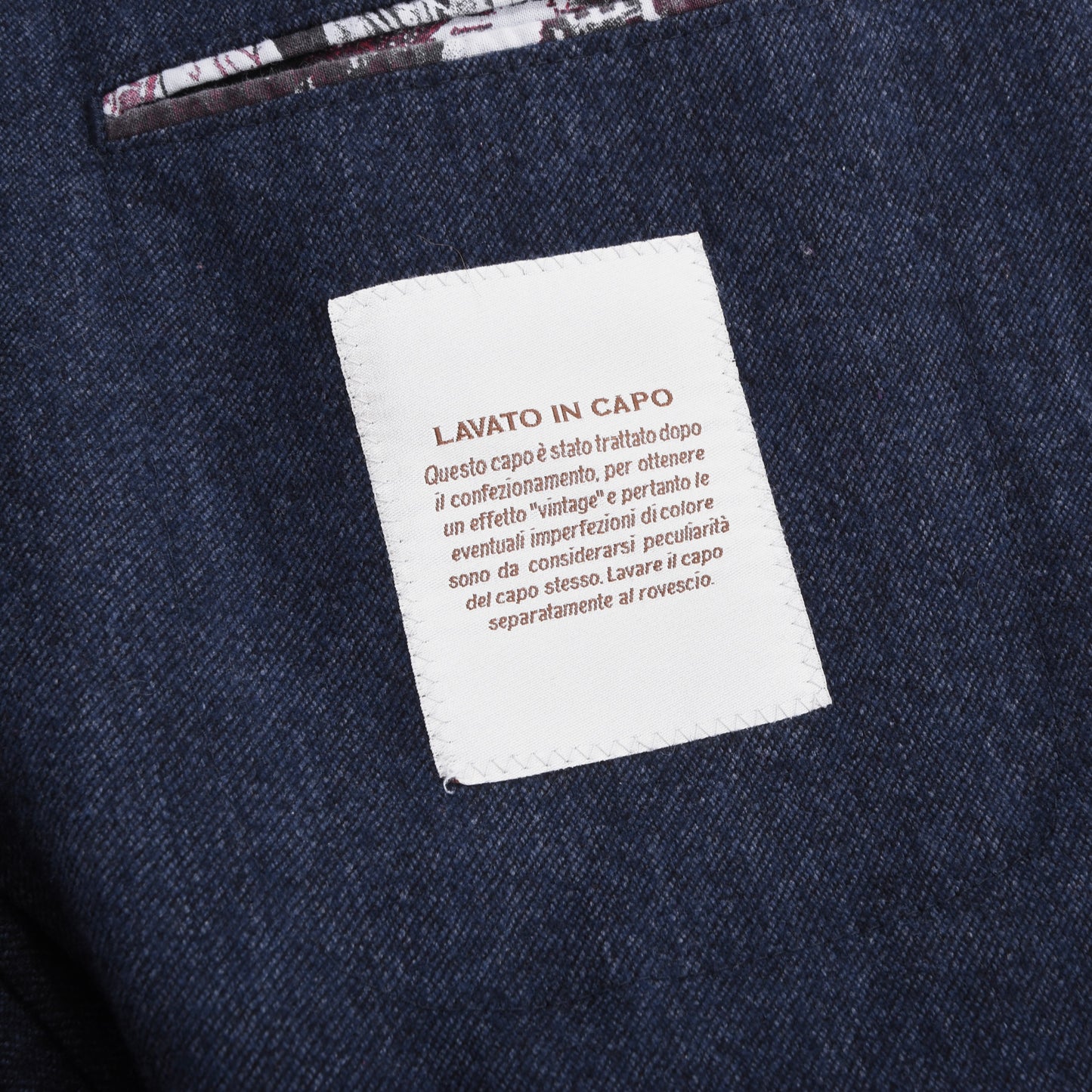 Azzura Wool-Blend Jacket Size 56 Chest ca. 57cm - Blue