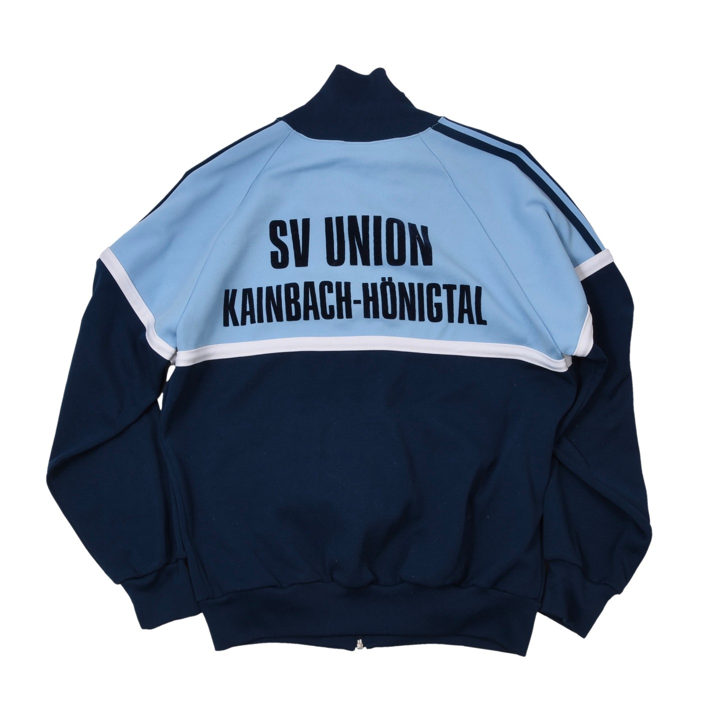 Vintage Adidas Trainingsjacke Größe 174 ca. 52cm - Blau/Marineblau