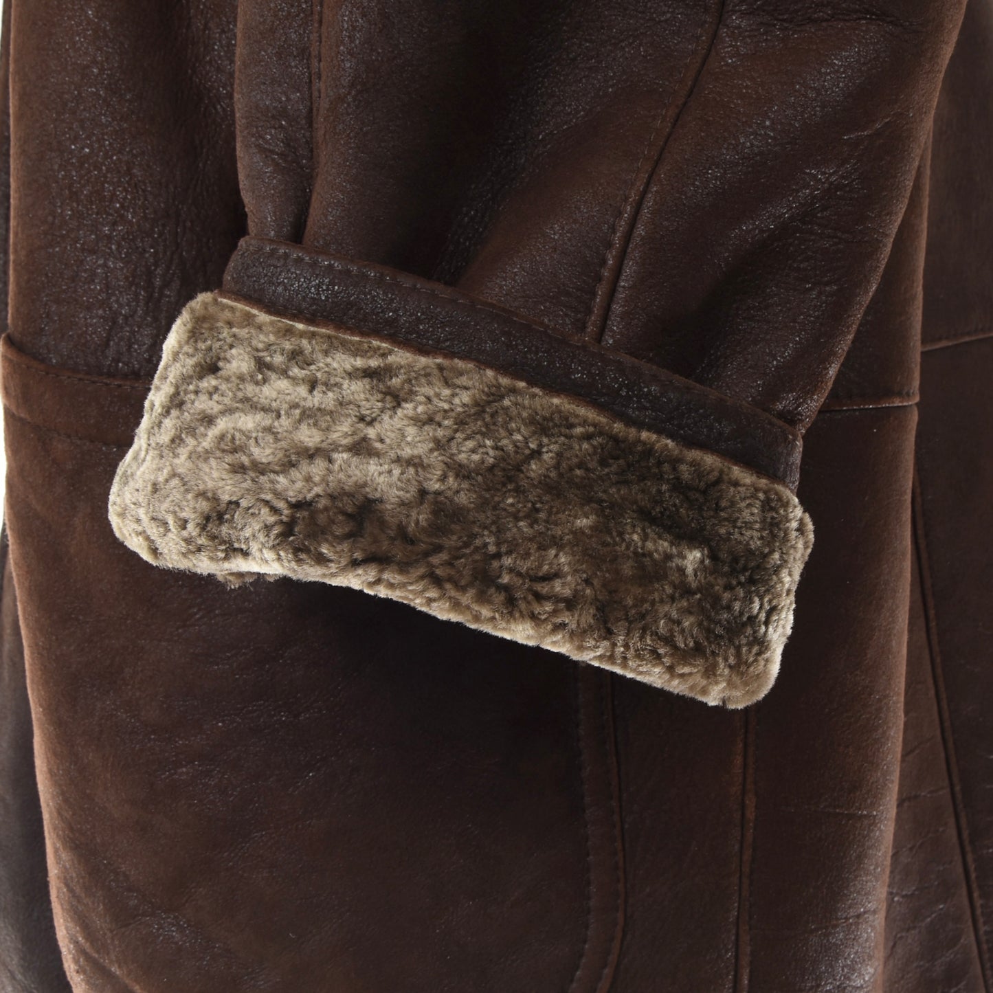 Christ Shearling Coat Size 54 - Brown