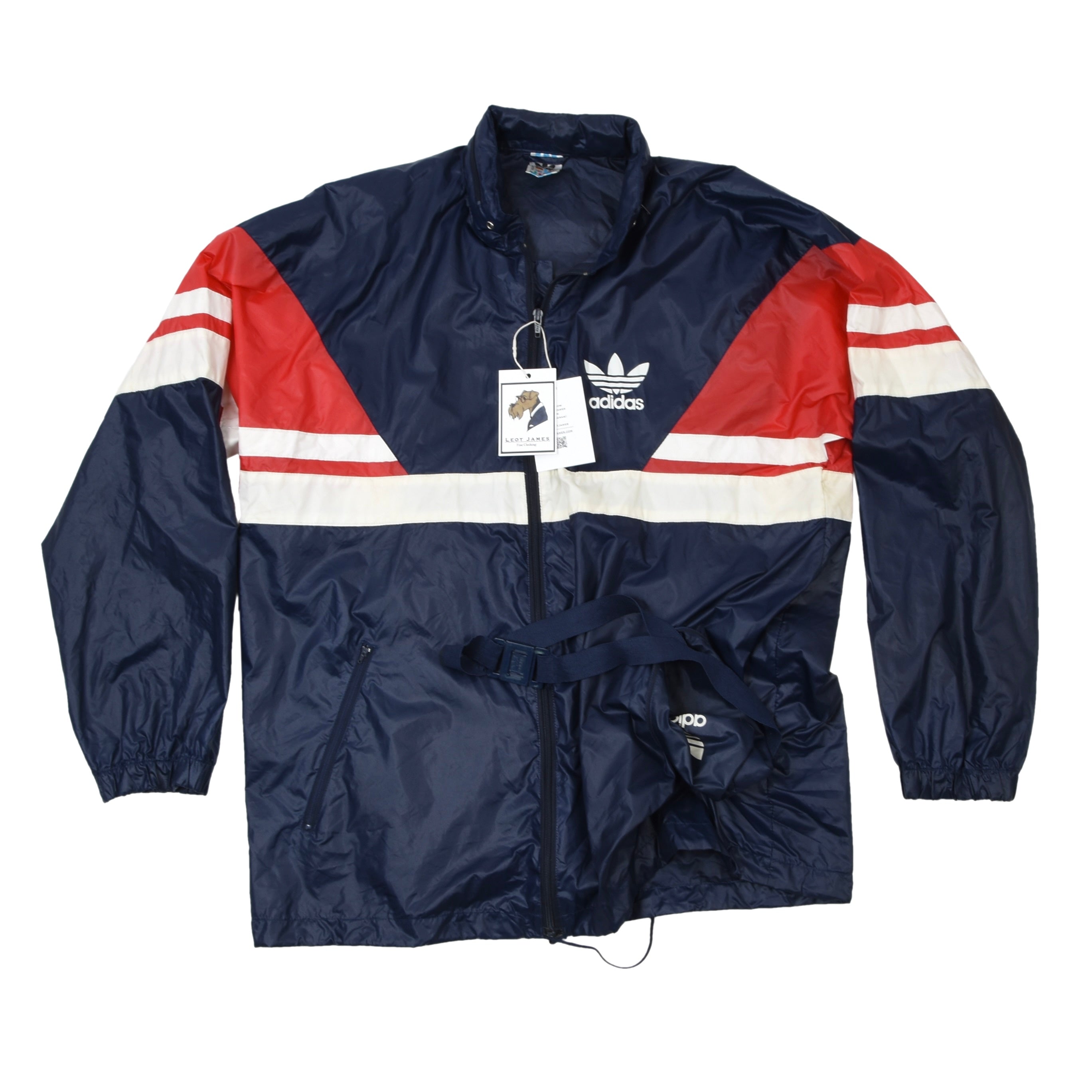 Red white and deals blue rain jacket