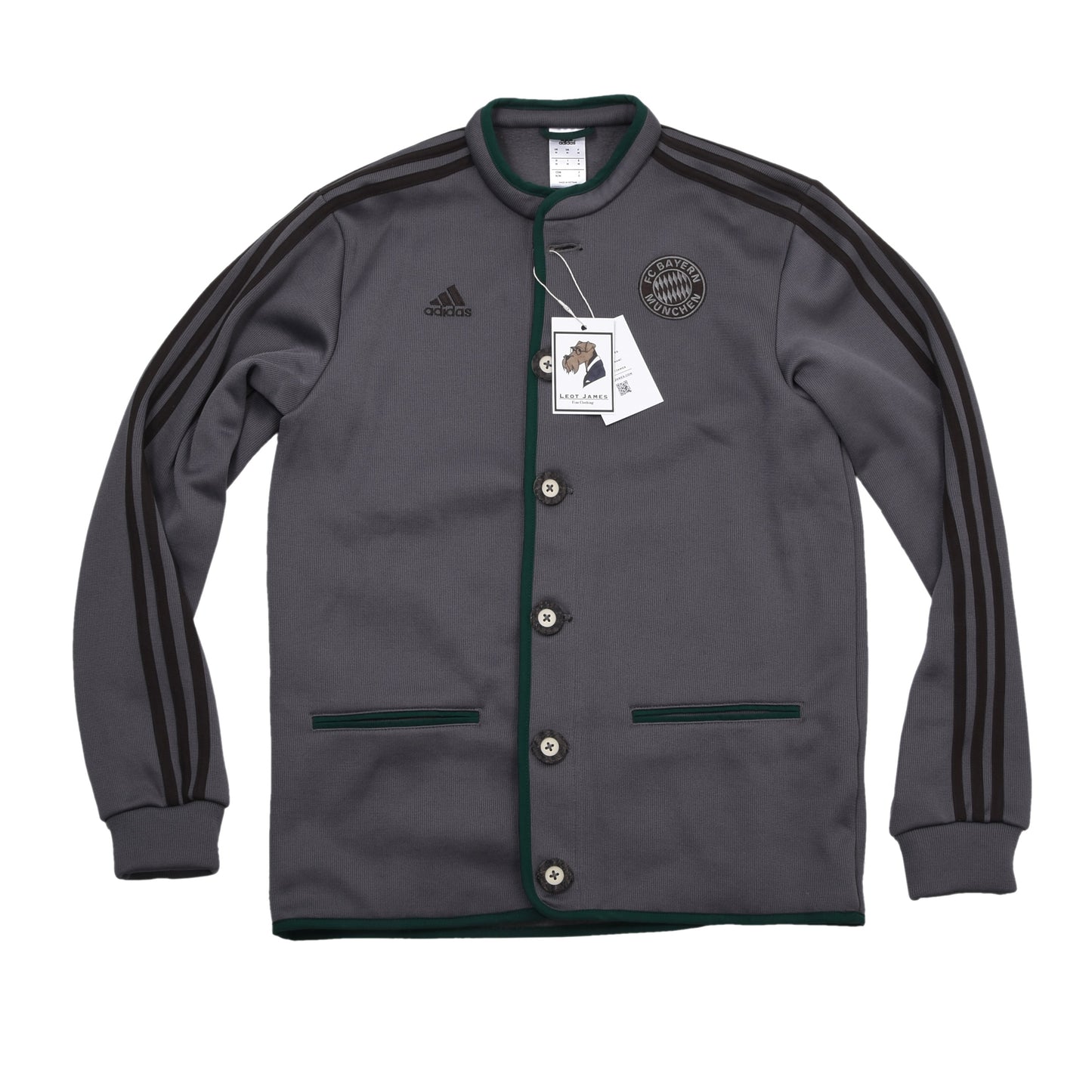 FC Bayern x Adidas 2013 Jacke, Größe M (ca. 52 cm), Grau