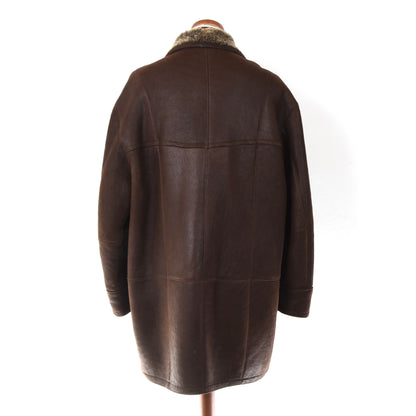 Christ Shearling Coat Size 54 - Brown