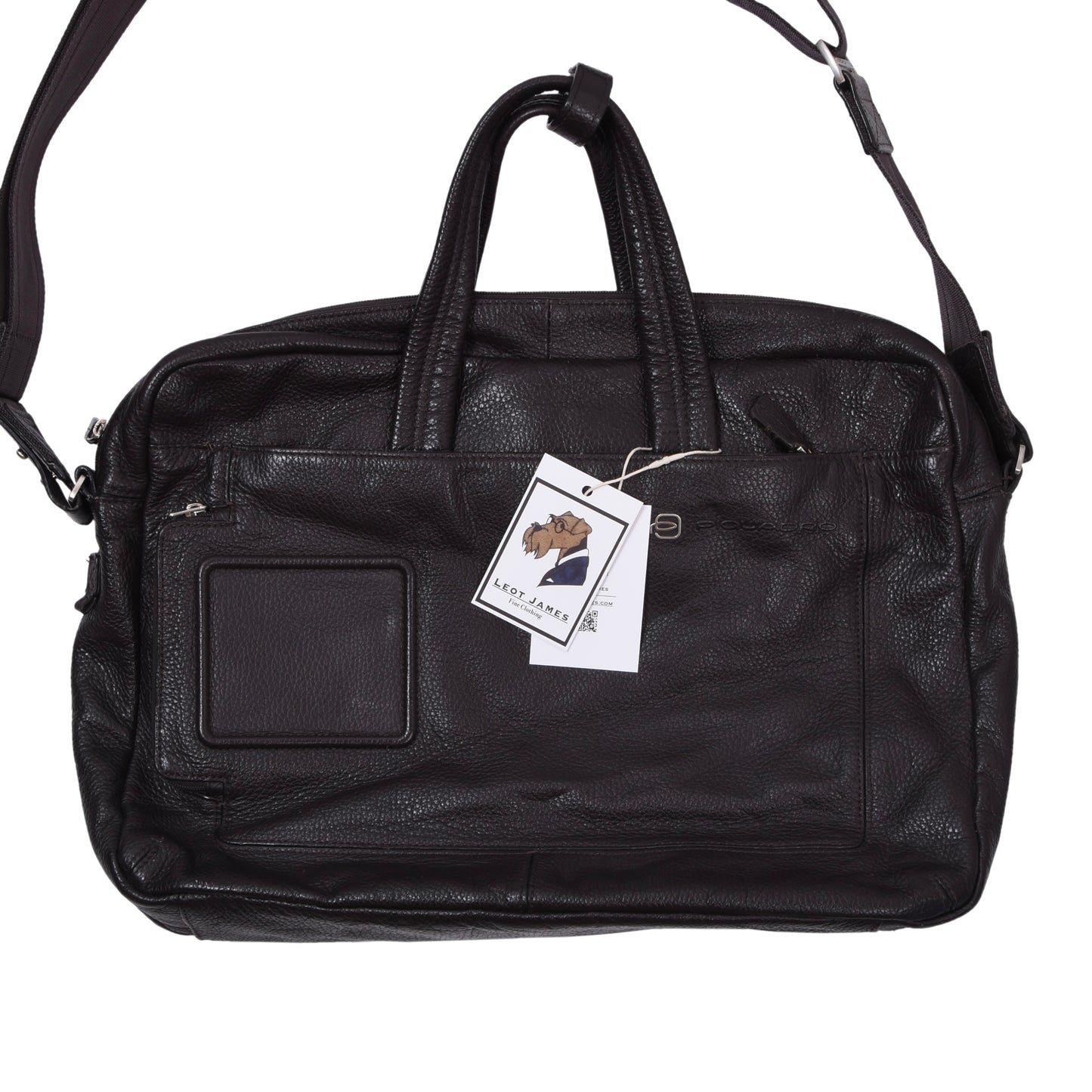 Piquadro Leder Laptoptasche ca. 43cm - Dunkelbraun