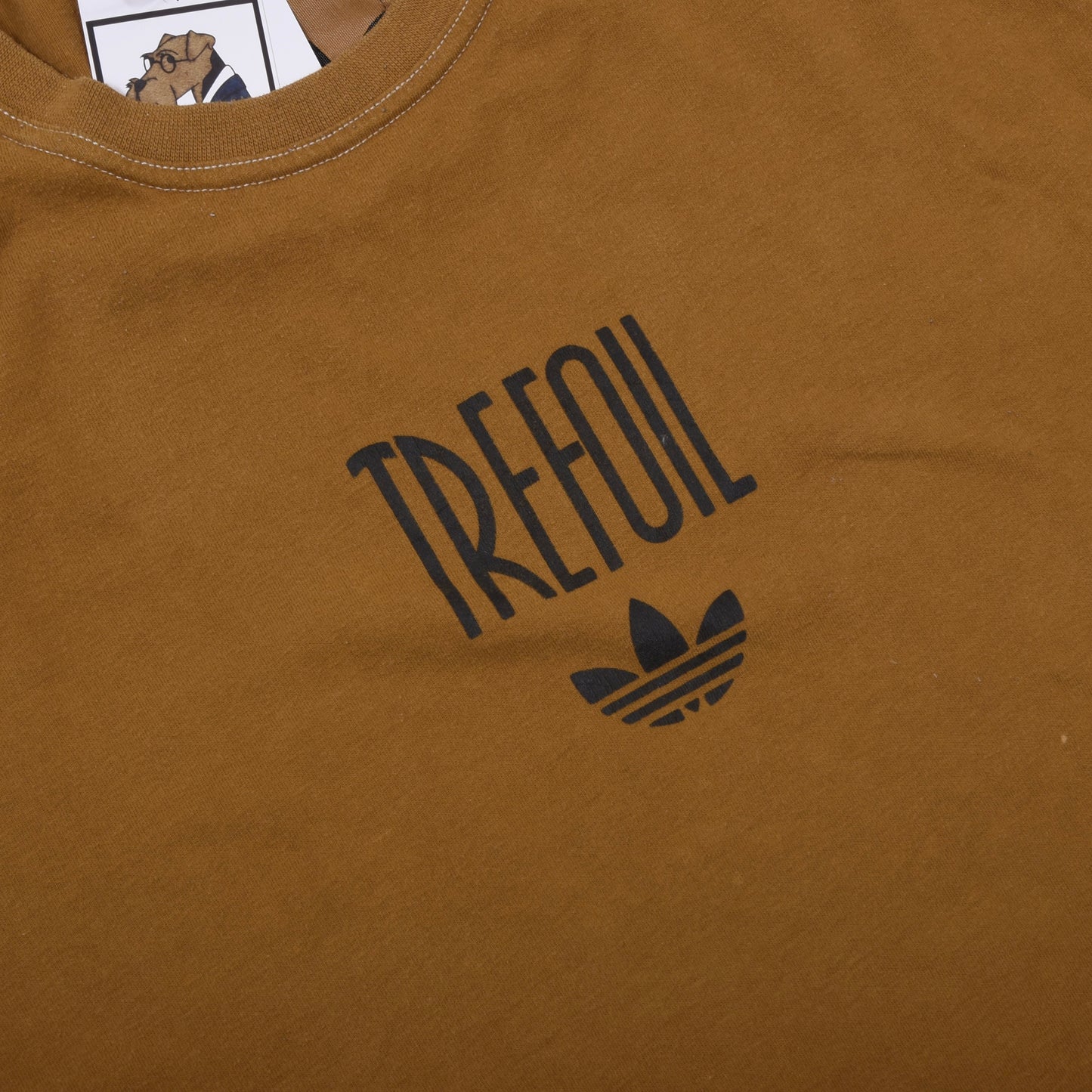 Vintage Adidas T-Shirt ca. 69cm - Gold-Braun
