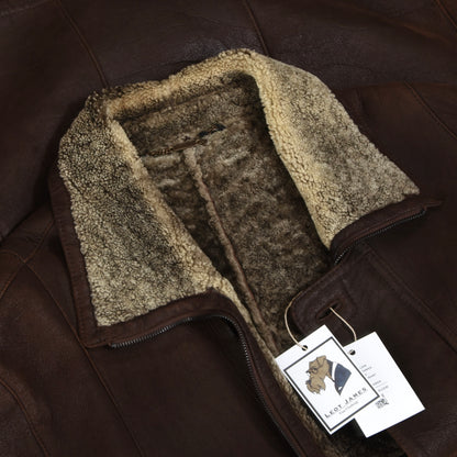 Christ Shearling Coat Size 54 - Brown