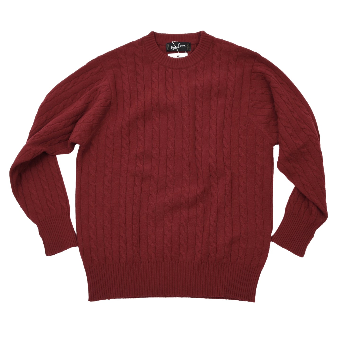 Barbour Cableknit Sweater D414 Size C42/107cm - Red