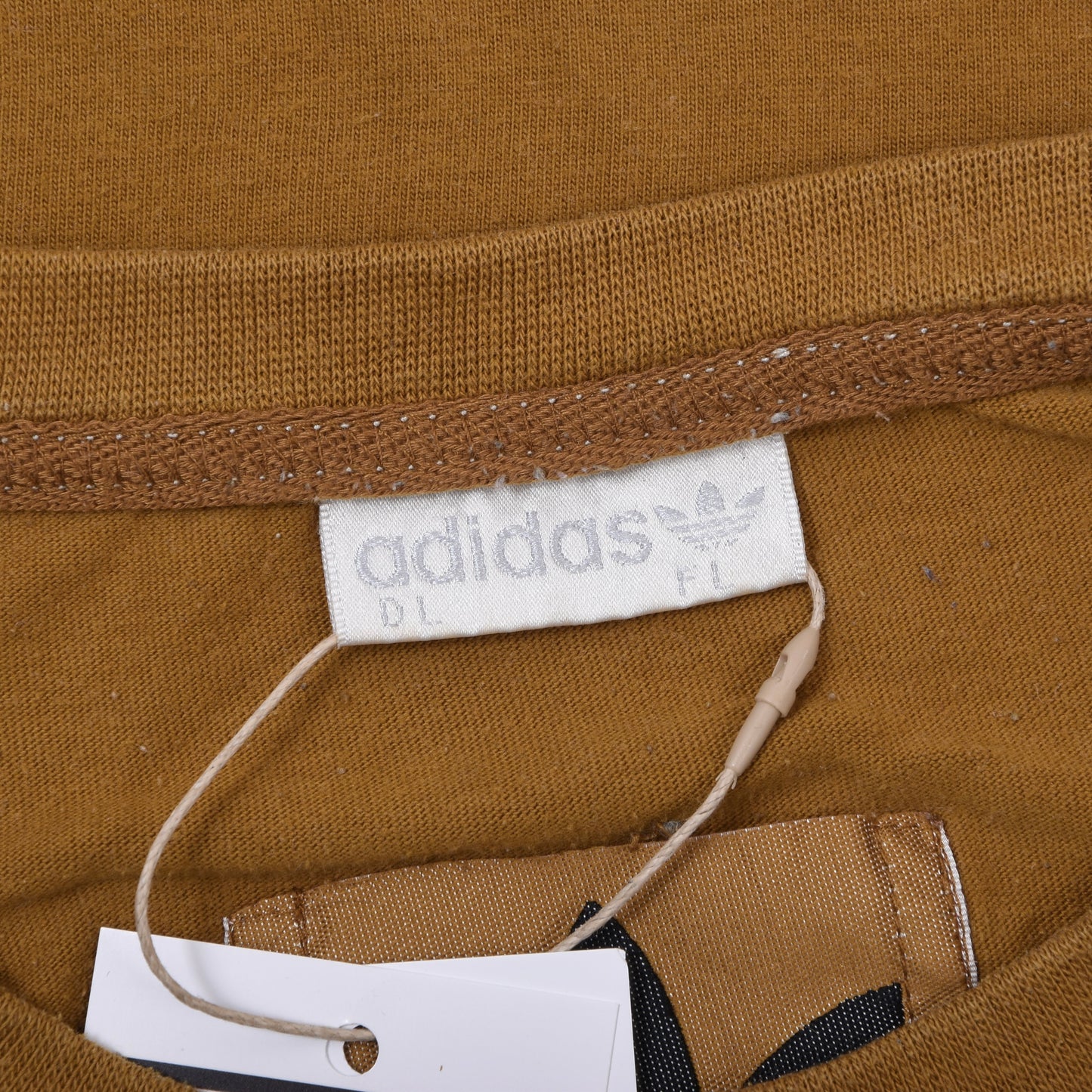 Vintage Adidas T-Shirt ca. 69cm - Gold-Braun