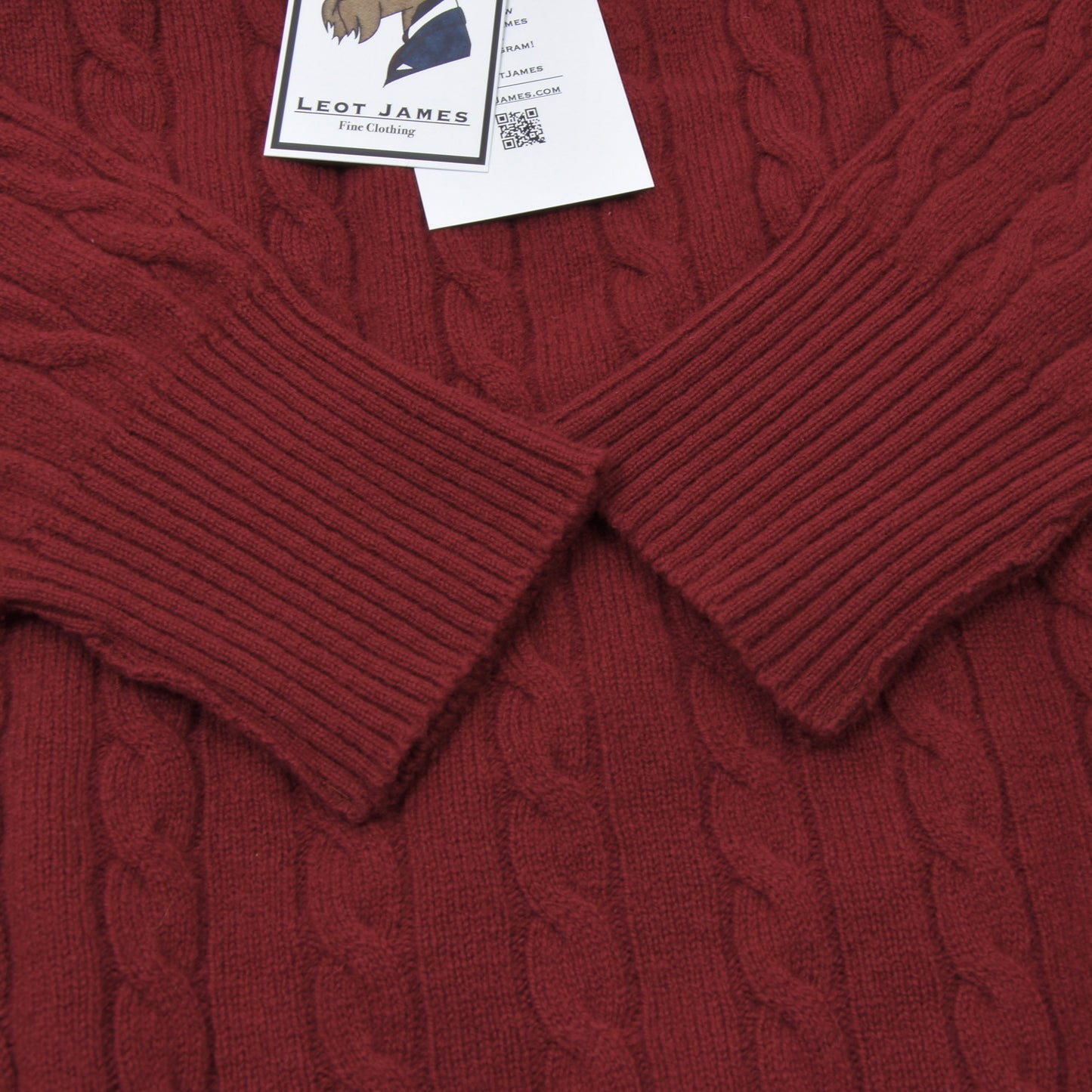 Barbour Cableknit Sweater D414 Size C42/107cm - Red