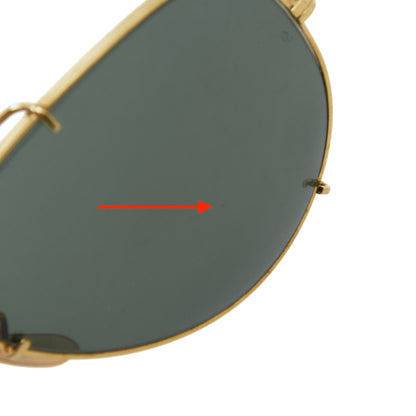 B&L Ray-Ban 62mm Shooters Sunglasses - Gold