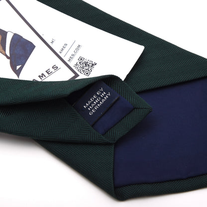 Polo Ralph Lauren Silk Tie Made in Germany - Green Herringbone