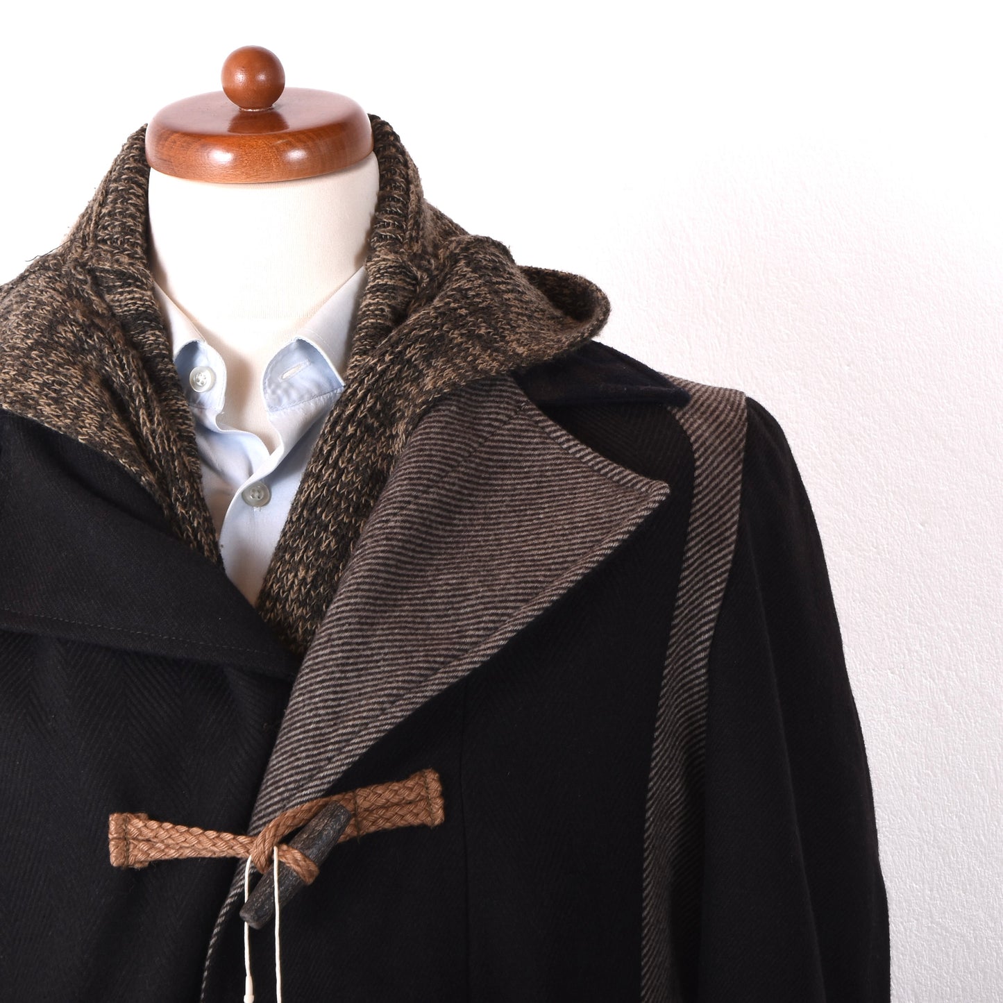 Desigual Wool Duffle Coat/Jacket Size 50 ca. 55.5cm - Patchwork