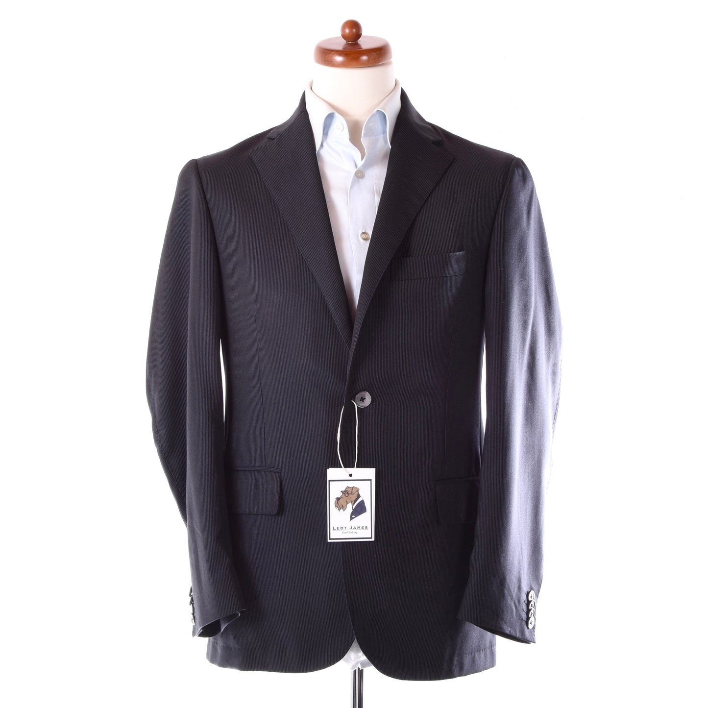 Corneliani 100% Wolle 18,25 Mikron Anzug Größe 48 Brust ca. 50,5cm - Nadelstreifen