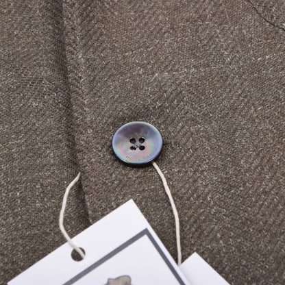 Boglioli Unstrukturierte Wollmischjacke Größe 48 Brust ca. 51cm - Braun