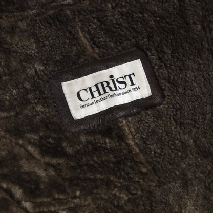 Christ Shearling Coat Size 54 - Brown