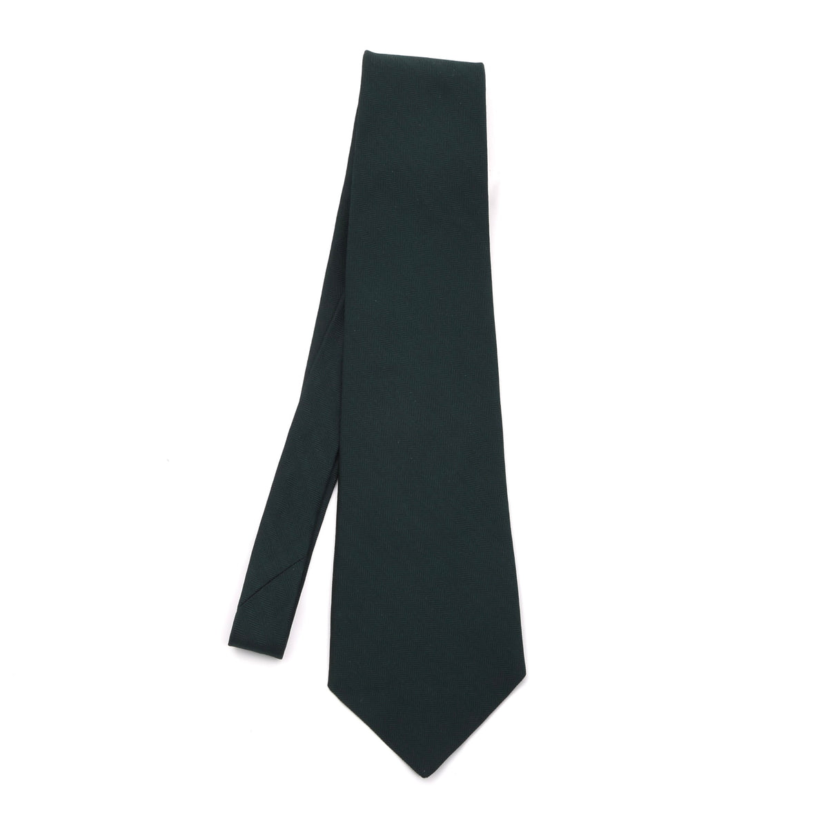 Polo Ralph Lauren Silk Tie Made in Germany - Green Herringbone