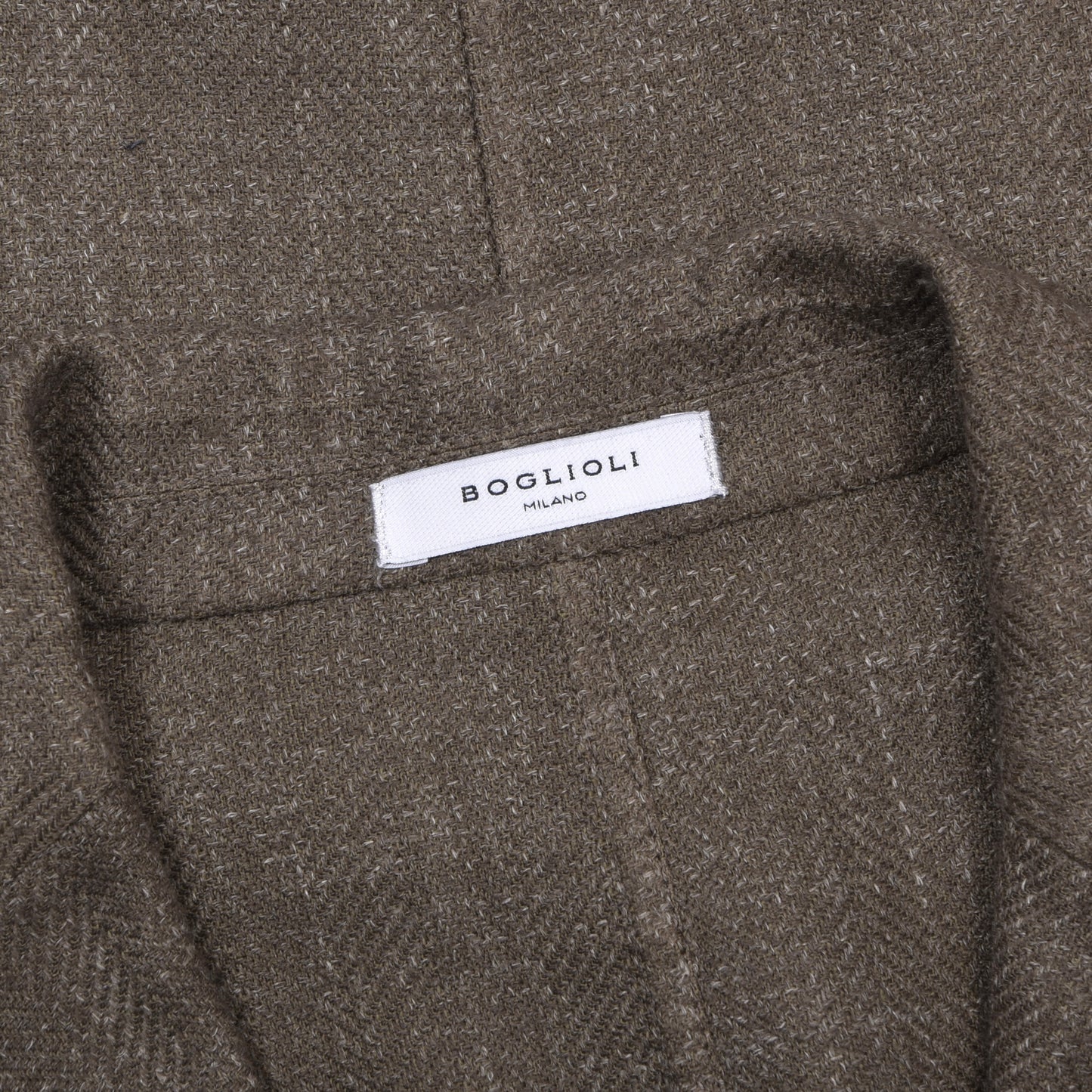 Boglioli Unstrukturierte Wollmischjacke Größe 48 Brust ca. 51cm - Braun