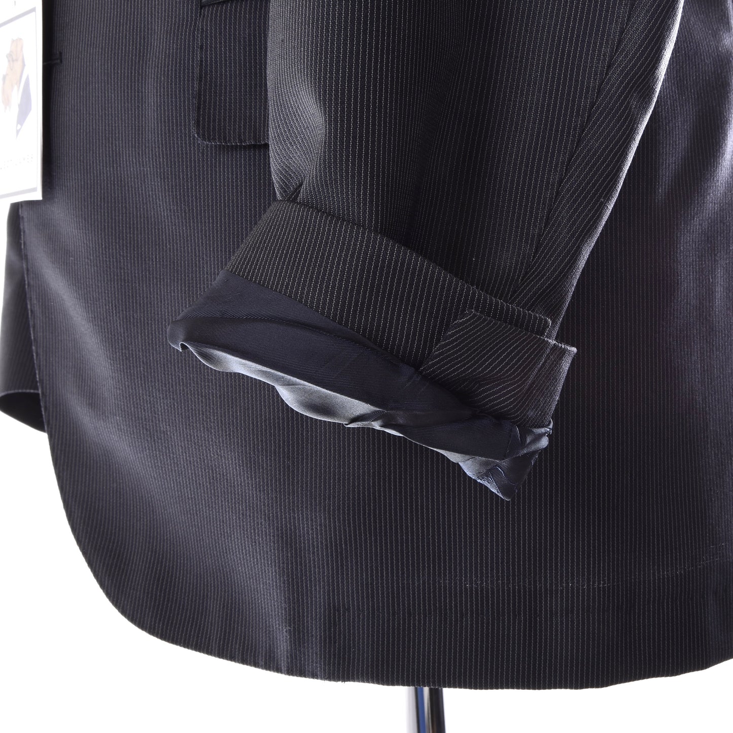 Corneliani 100% Wolle 18,25 Mikron Anzug Größe 48 Brust ca. 50,5cm - Nadelstreifen