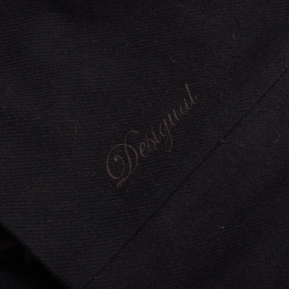 Desigual Wool Duffle Coat/Jacket Size 50 ca. 55.5cm - Patchwork