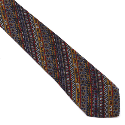 Vintage Lanvin Silk Tie Made in France - Aztec