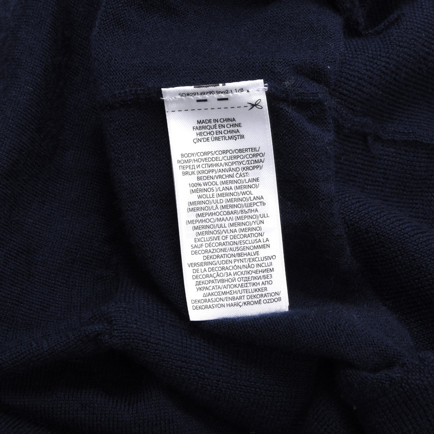 Polo Ralph Lauren Waschbarer Cardigan aus Merinowolle, Größe M, Slim Fit, ca. 47,5 cm, Marineblau