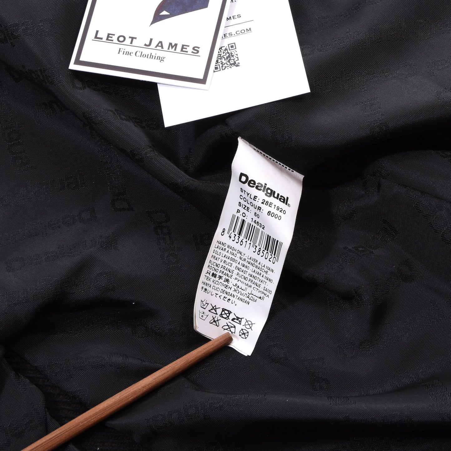 Desigual Wool Duffle Coat/Jacket Size 50 ca. 55.5cm - Patchwork